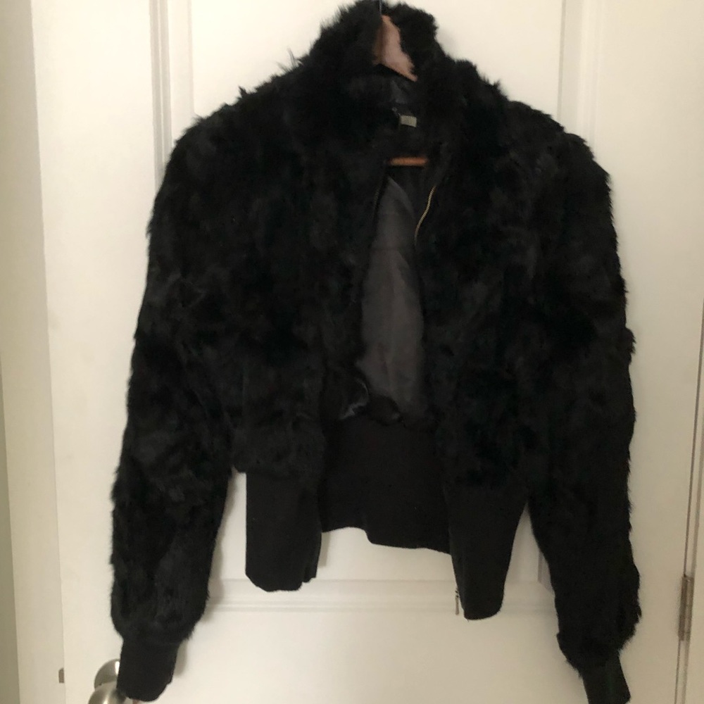 Faux fur jacket